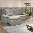 Sofá Retrátil E Reclinável 210cm Manchester Zênett Estofados