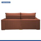 Sofá Retrátil E Reclinável 210cm Martinho Boucle Terracota