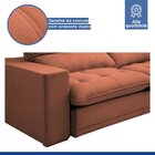 Sofá Retrátil E Reclinável 210cm Martinho Boucle Terracota