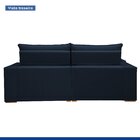 Sofá Retrátil E Reclinável 210cm Martinho Veludo Azul