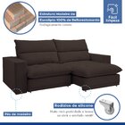 Sofá Retrátil E Reclinável 210cm Martinho Veludo Marrom