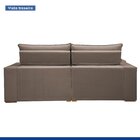 Sofá Retrátil E Reclinável 210cm Martinho Veludo Yescasa Bege