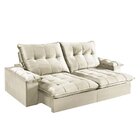 Sofa Retratil E Reclinavel 210cm Vicenza  Marfim