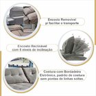 Sofa Retratil E Reclinavel 210cm Vicenza  Marfim