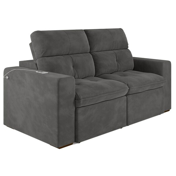 Sofá Retrátil E Reclinável 213cm 2 Lugares Minnesota M08 Velu