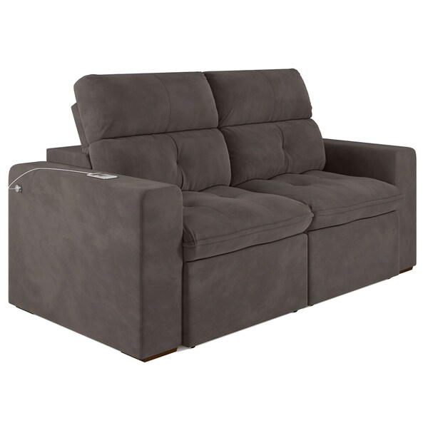 Sofá Retrátil E Reclinável 213cm 2 Lugares Minnesota M08 Velu