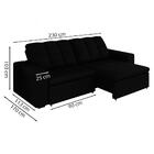 Sofa Retratil E Reclinavel 230 Cm Max Veludo Moll