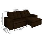 Sofa Retratil E Reclinavel 230 Cm Max Veludo Moll