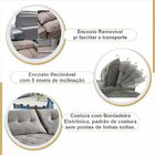 Sofa Retratil E Reclinavel 230cm Arsenal  Marfim