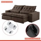 Sofá Retrátil E Reclinável 230cm Com Alfomadas M152 Martins E