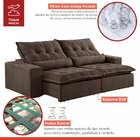 Sofá Retrátil E Reclinável 230cm Com Alfomadas M152 Martins E