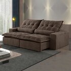 Sofá Retrátil E Reclinável 230cm Com Alfomadas M152 Martins E