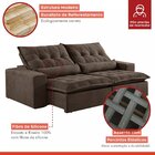 Sofá Retrátil E Reclinável 230cm Com Alfomadas M152 Martins E