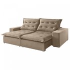 Sofá Retrátil E Reclinável 230cm M127 Martins Estofados Café