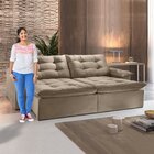 Sofá Retrátil E Reclinável 230cm M128 Martins Estofados Café