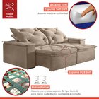 Sofá Retrátil E Reclinável 230cm M134 Martins Estofados Bege