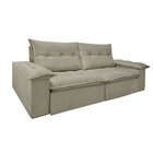 Sofa Retratil E Reclinavel 230cm Manchester  Bege