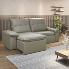 Sofa Retratil E Reclinavel 230cm Manchester  Bege