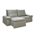 Sofa Retratil E Reclinavel 230cm Manchester  Cinza