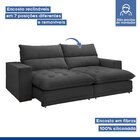 Sofá Retrátil E Reclinável 230cm Martinho Boucle Cinza
