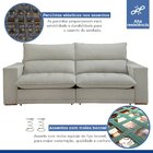 Sofá Retrátil E Reclinável 230cm Martinho Boucle Yescasa Gelo