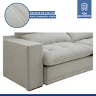 Sofá Retrátil E Reclinável 230cm Martinho Boucle Yescasa Gelo