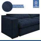 Sofá Retrátil E Reclinável 230cm Martinho Veludo Azul