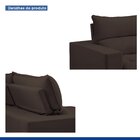 Sofá Retrátil E Reclinável 230cm Martinho Veludo Marrom