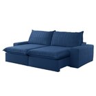 Sofá Retrátil E Reclinável 230cm Noah Azul