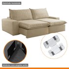 Sofá Retrátil E Reclinável 230cm Noah Bege
