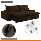 Sofá Retrátil E Reclinável 230cm Noah Marrom