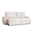 Sofá Retrátil E Reclinável 230cm Versalhes Living Marfim