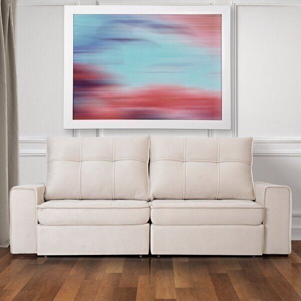 Sofá Retrátil E Reclinável 230cm Versalhes Living Marfim