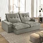 Sofá Retrátil E Reclinável 230cm Vicenza Zênett Estofados