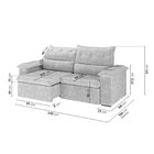 Sofá Retrátil E Reclinável 240cm Cupuaçu Cabecasa Madeiraorig