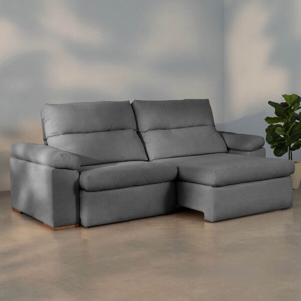 Sofá Retrátil E Reclinável 250cm Botero Cabecasa Madeiraorigi