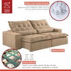 Sofá Retrátil E Reclinável 250cm Com Alfomadas M152 Martins E