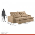 Sofá Retrátil E Reclinável 250cm Com Alfomadas M152 Martins E