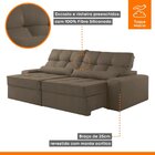 Sofá Retrátil E Reclinável 250cm Enzo Plus Bege