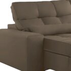 Sofá Retrátil E Reclinável 250cm Enzo Plus Bege