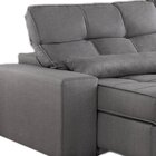 Sofá Retrátil E Reclinável 250cm Enzo Plus Grafite