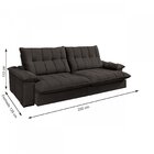 Sofá Retrátil E Reclinável 250cm Liverpool Zênett Estofados C