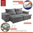 Sofá Retrátil E Reclinável 250cm M102 Cinza