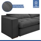 Sofá Retrátil E Reclinável 250cm Martinho Boucle Cinza