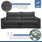 Sofá Retrátil E Reclinável 250cm Martinho Boucle Cinza