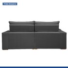 Sofá Retrátil E Reclinável 250cm Martinho Veludo Cinza