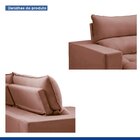 Sofá Retrátil E Reclinável 250cm Martinho Veludo Rose