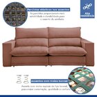 Sofá Retrátil E Reclinável 250cm Martinho Veludo Rose