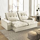 Sofa Retratil E Reclinavel 250cm Vicenza  Marfim