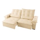 Sofá Retrátil E Reclinável 270 Cm Porto Belo Bege